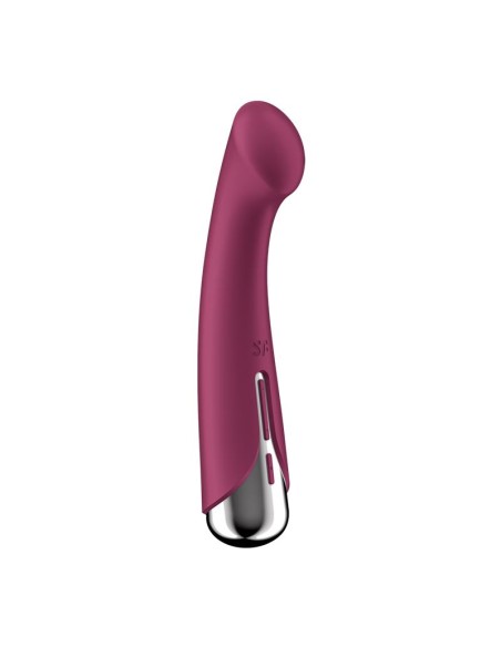 Spinning G Spot 1 Vibrador y Rotador Rojo