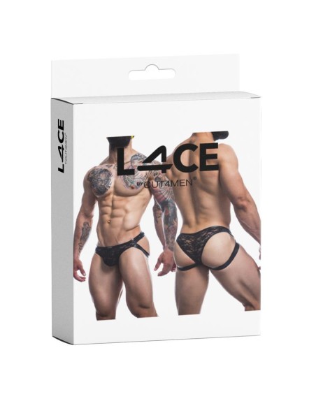 L4CE04 Slip Estilo Suspensorio con Encaje