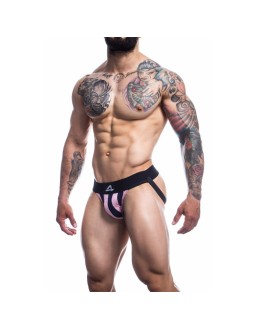 Stripe Pink Suspensorio Rosa y Negro