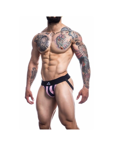 Stripe Pink Suspensorio Rosa y Negro