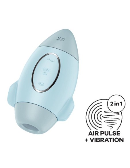 Mission Control Succionador y Vibrador Azul
