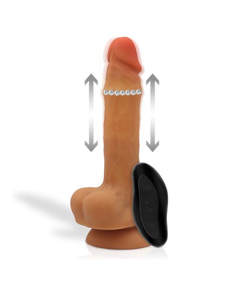 Adriano Dildo Realista Vibracion y Bolas Up and Down Internas