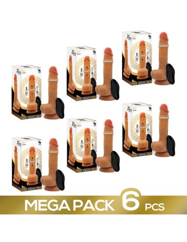Pack de 6 Adriano Dildo Vibracion y Bolas Up and Down