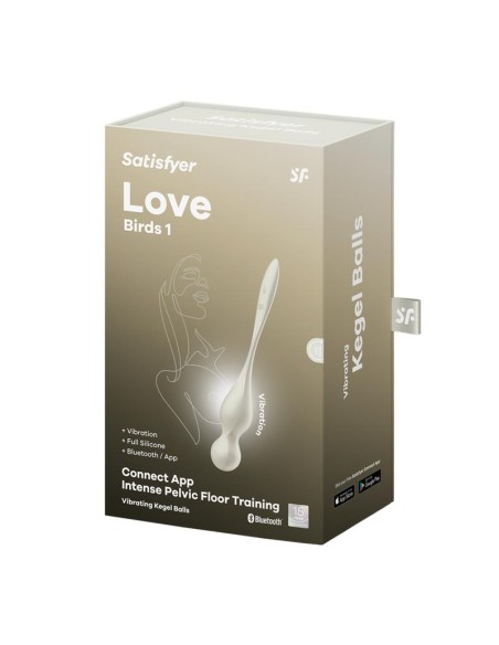 Love Birds 1 Bolas Kegel con APP Blanco