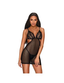 Millagro Vestido Semi Transparente de Rejilla 2