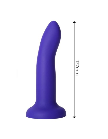 Dildo que Cambia de Color Purpura a Rosa Talla S 14 cm