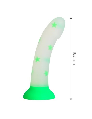 Dildo que Brilla en la Oscuridad Confetti Star 17 cm