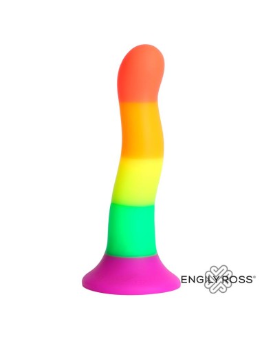 Dildo Color Arcoiris 18 cm