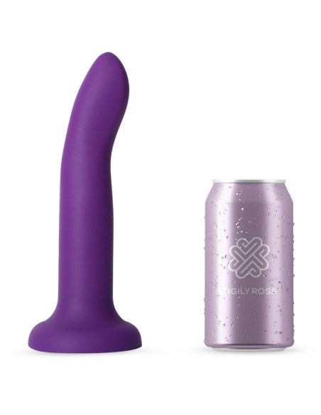 Dildo que Cambia de Color Pupura a Rosa Talla L 21 cm