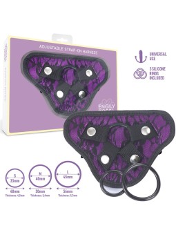 Miley Arnes Universal Ajustable 3 Anillo de Silicona Purpura