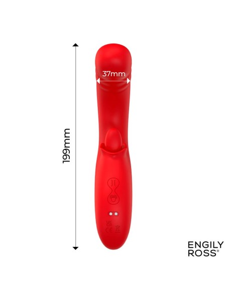 Drako Vibrador con Thrusting y Lengua Oscilante 360º