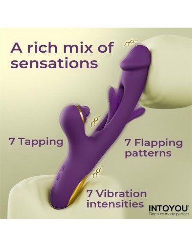 Siter Vibrador con Lengua Movimiento Flipping y Bola Golpeteo