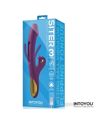 Siter Vibrador con Lengua Movimiento Flipping y Bola Golpeteo