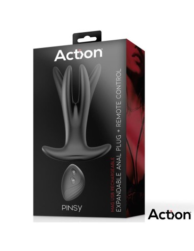 Pinsy Plug Anal Expandible con Control Remoto