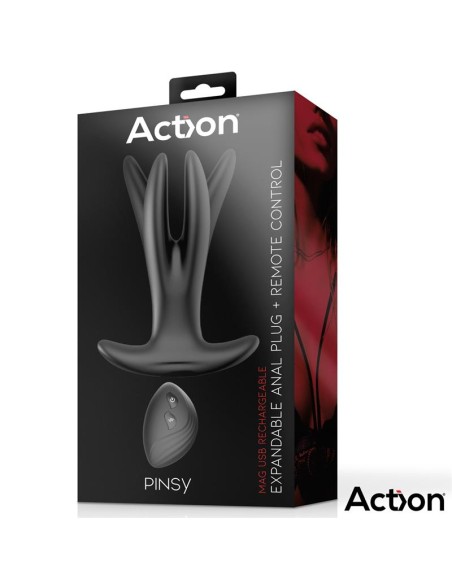Pinsy Plug Anal Expandible con Control Remoto