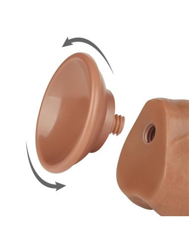 Dildo Sliding Skin 75 Marron