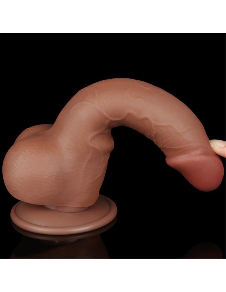 Dildo Sliding Skin 75 Marron