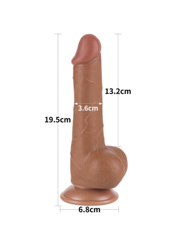 Dildo Sliding Skin 75 Marron