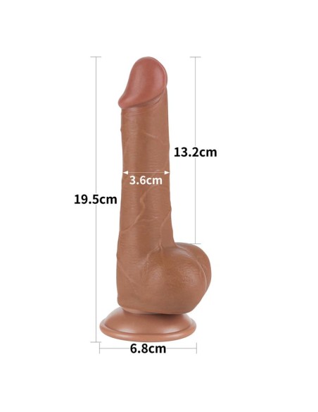 Dildo Sliding Skin 75 Marron