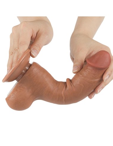 Dildo Sliding Skin 8 Marron