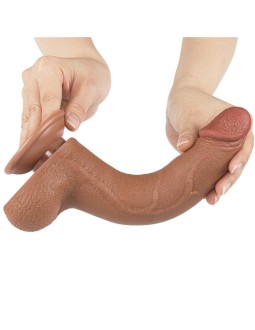 Dildo Sliding Skin 85 Marron 2