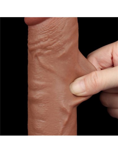 Dildo Sliding Skin 95 Marron