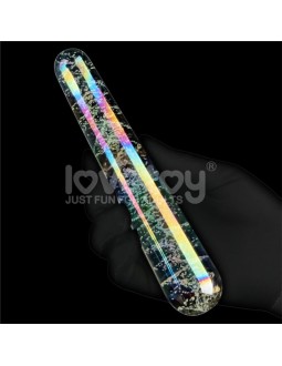Dildo de Cristal que Brilla en la Oscuridad Dark Twilight Slim Fantasy 2
