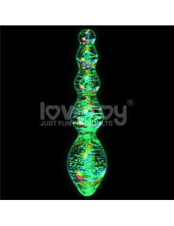 Dildo de Cristal que Brilla en la Oscuridad Dark Twilight Gleam Tantalizing Orbs 2
