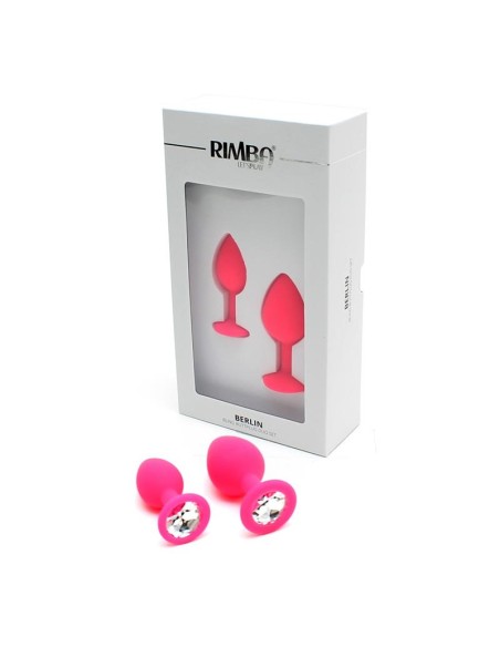 Set de 2 Plugs con Joya Berlin Rosa