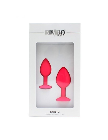 Set de 2 Plugs con Joya Berlin Rosa