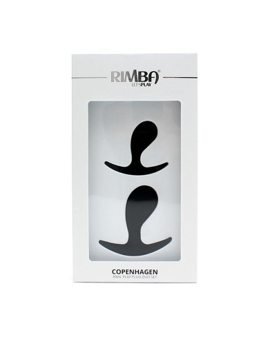 Set de 2 Plugs Anatomicos Copenhagen Negro