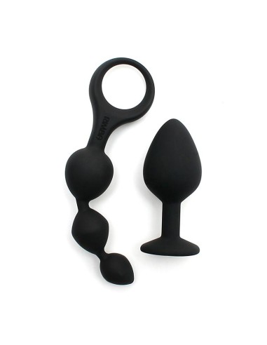 Set de 2 Juguetes Anales Barcelona Negro