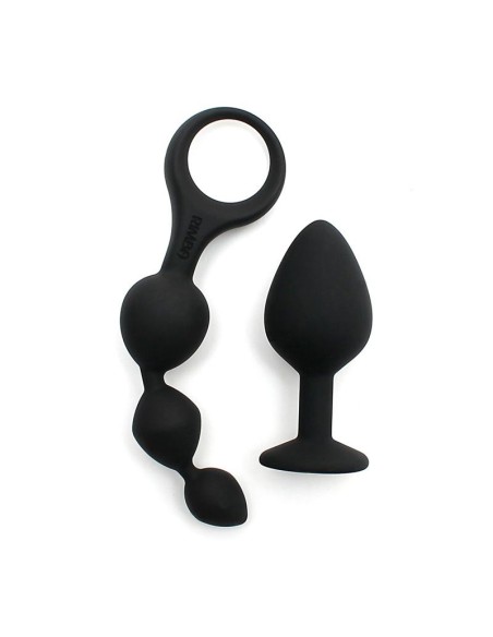 Set de 2 Juguetes Anales Barcelona Negro