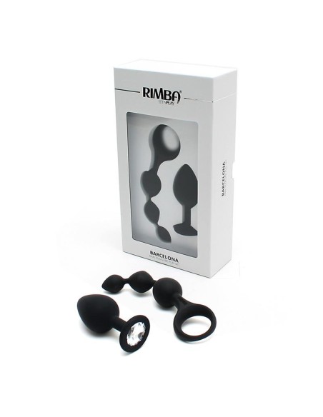 Set de 2 Juguetes Anales Barcelona Negro