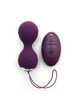 Bolas Kegel con Vibracion con Control Remorto Cannes Purpura