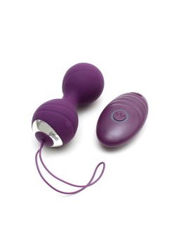 Bolas Kegel con Vibracion con Control Remorto Cannes Purpura 2