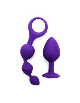 Set de 2 Juguetes Anales Barcelona Purpura 2