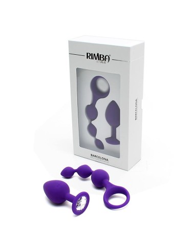 Set de 2 Juguetes Anales Barcelona Purpura