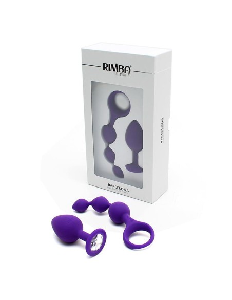 Set de 2 Juguetes Anales Barcelona Purpura