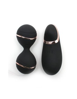 Bolas Kegel con Control Remoto y Estimulador Ibiza Negro