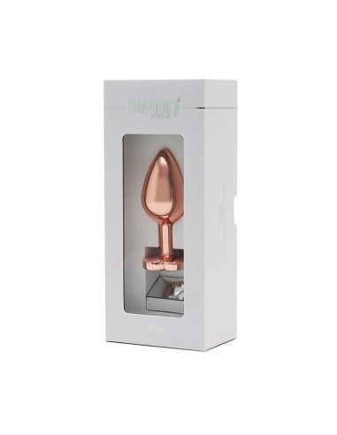 Plug Anal con Joya en Forma de Corazon Pisa Rose Gold