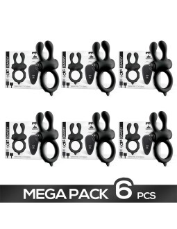 Pack de 6 Earzy Anillo Vibrador con Control Remoto USB Magnetico Silicona