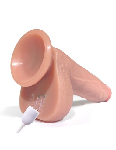 Tiberio Dildo Realista Turbo Shaking con Thrusting Rotacion 360º y Control Remoto Silicona Liquida