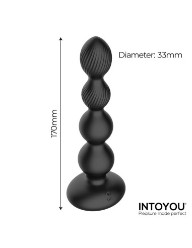 Mouve Plug Anal con Waving y Vibracion con Control Remoto 2 Motores