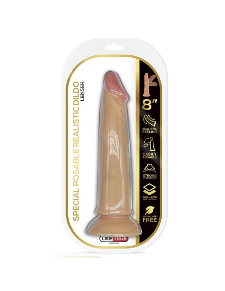 Lenser Dildo Realista Articulable Posable 8 Natural