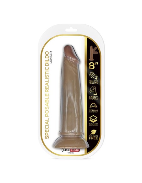 Lenser Dildo Realista Articulable Posable Dildo 8 Marron