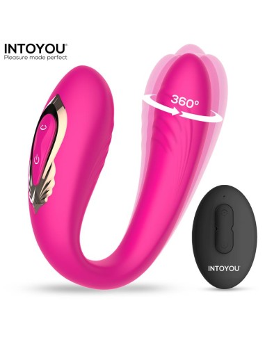 Lanty Vibrador para Parejas con Oscilacion 360º y Control Remoto