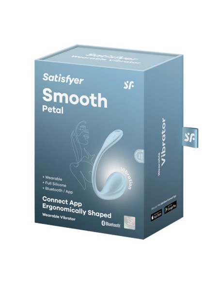 Smooth Petal Vibrador de Braguita con APP Azul