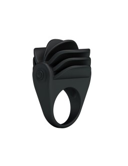 Pretty Love Anillo Vibrador Chester Color Negro