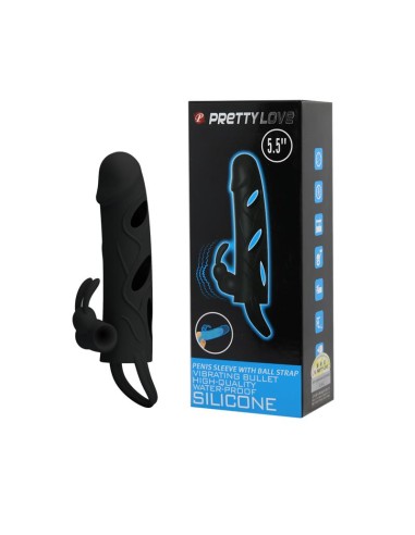 Pretty Love Jaula con Bala Vibradora 14 cm Color Negro